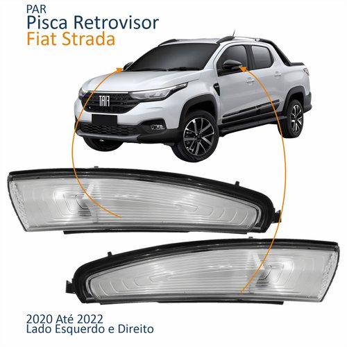 Par Pisca Retrovisor Fiat Strada 2020 2021 2022