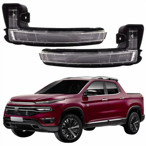 Par Pisca Retrovisor Fiat Toro 2016 Até 2023
