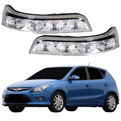 Par Pisca Retrovisor Hyundai I30 2009 2010 2011 2012 Com Led