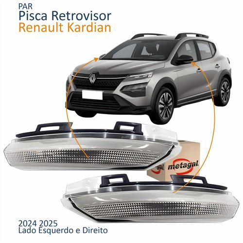 Par Pisca Retrovisor Renault Kardian 2024 2025