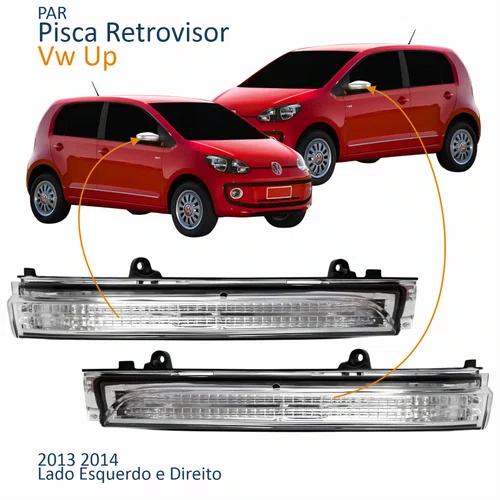 Par Pisca Retrovisor Vw Up 2013 2014