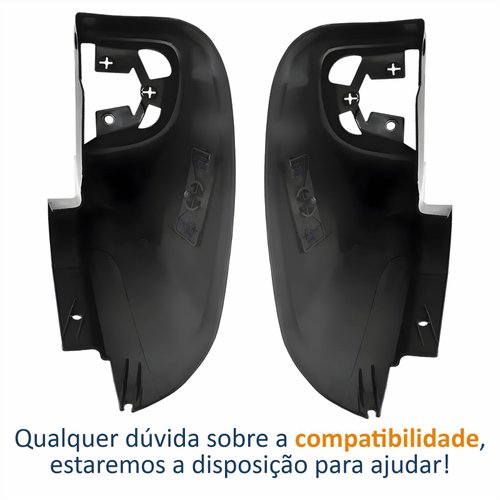 Par Ponteira Parachoque Traseiro Mitsubishi L200 Triton 2008 Até 2014 Sem Refletor