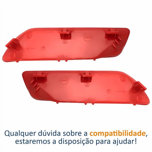 Par Refletor Para-choque Traseiro Gm Onix Ls 2012 2013 2014 2015 2016