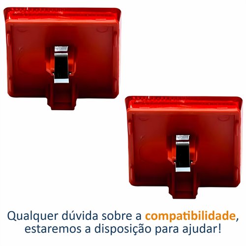 Par Refletor Parachoque Traseiro Fiat Ducato 1998 Até 2014
