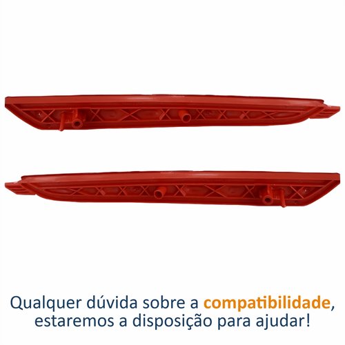 Par Refletor Parachoque Traseiro Hyundai Hb20 2012 2013 2014 2015