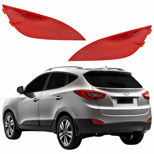 Par Refletor Parachoque Traseiro Hyundai Ix35 2010 Até 2021