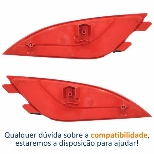 Par Refletor Parachoque Traseiro Hyundai Ix35 2010 Até 2021