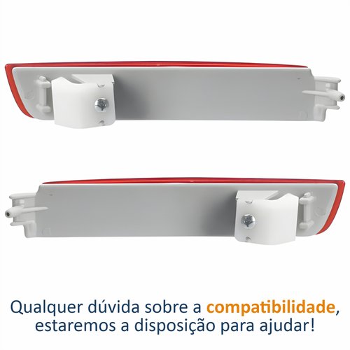 Par Refletor Parachoque Traseiro Nissan Sentra 2009 Até 2020