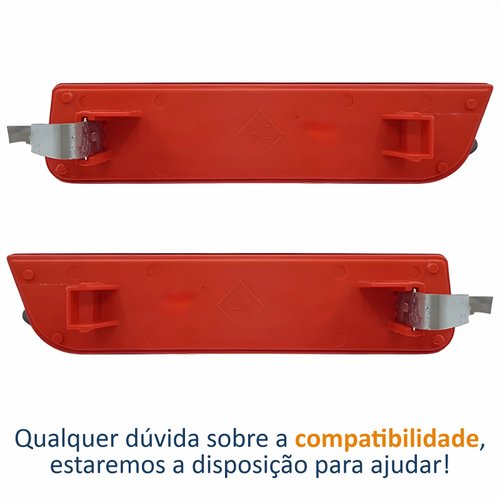 Par Refletor Parachoque Traseiro Renault Duster 2012 Até 2015 Sandero Stepway 2015 Até 2019