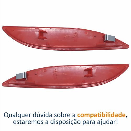 Par Refletor Parachoque Traseiro Renault Fluence 2011 Até 2017