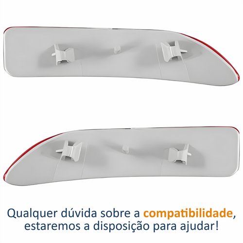 Par Refletor Parachoque Traseiro Renault Logan 2011 2012 2013 2014