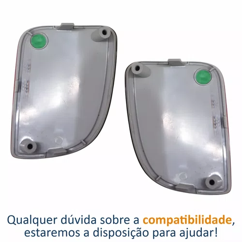 Par Refletor Parachoque Traseiro Renault Oroch 2016 Até 2020