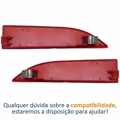 Par Refletor Parachoque Traseiro Renault Sandero 2014 Até 2019