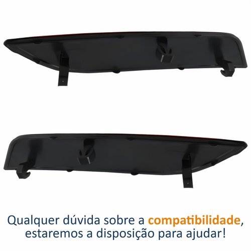 Par Refletor Parachoque Traseiro Vw Fox 2015 2016 2017 2018 2019