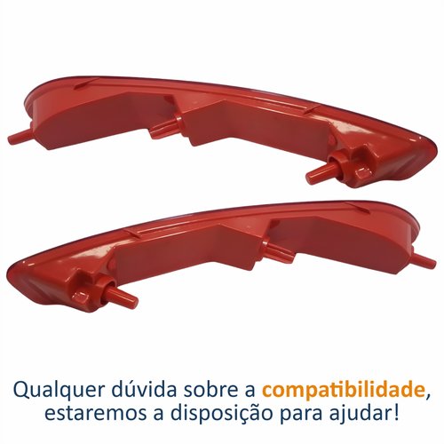 Par Refletor Traseiro Parachoque Citroen C4 Pallas 2006 Até 2012 Peugeot 408 2012 Até 2016