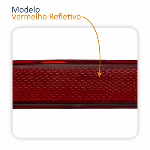 Par Refletor Traseiro Parachoque Ford Fiesta Sedan 2011 Até 2016