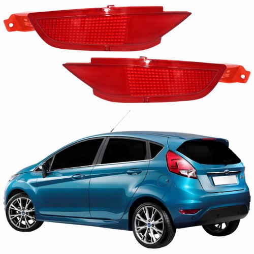 Par Refletor Traseiro Parachoque Ford New Fiesta 2014 Até 2019