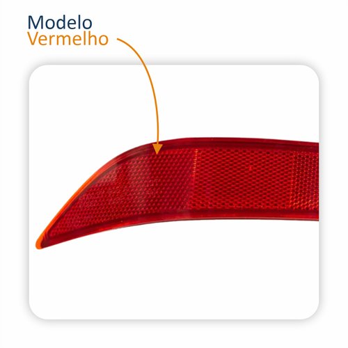 Par Refletor Traseiro Parachoque Honda City 2014 2015 2016 2017