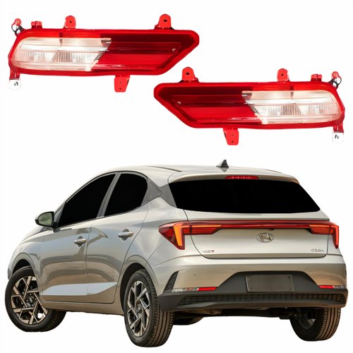 Par Refletor Traseiro Parachoque Hyundai Hb20 2023 2024