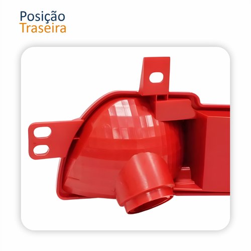 Par Refletor Traseiro Parachoque Peugeot 207 Hatch 2008 Até 2013