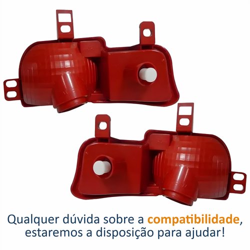 Par Refletor Traseiro Parachoque Peugeot 207 Sedan Sw 2008 Até 2013