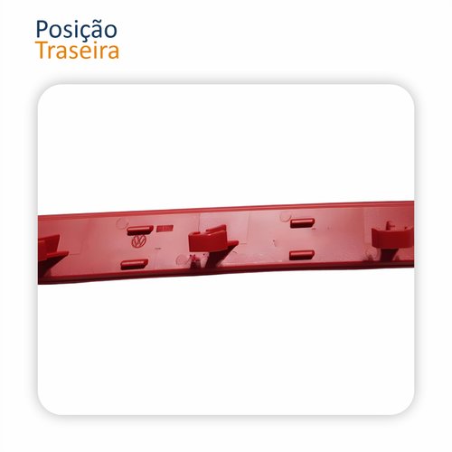 Par Refletor Parachoque Traseiro Vw Polo Hatch 2012 2013 2014 2015