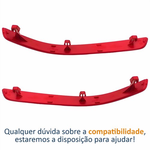 Par Refletor Parachoque Traseiro Vw Polo Sedan 2012 2013 2014 2015