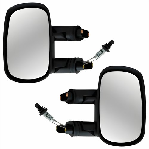 Par Retrovisor Fiat Doblo 2000 Até 2009 Com Controle Texturizado
