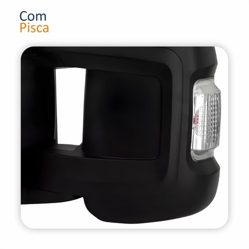 Par Retrovisores Fiat Ducato 2018 2019 2020 2021 2022 2023 2024 2025 Manual Com Pisca Braço Curto