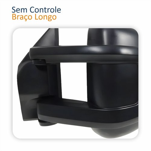 Par Retrovisor Fiat Ducato 2018 Até 2025 Sem Controle Com Pisca Braço Longo