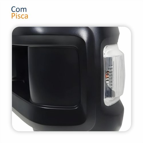 Par Retrovisor Fiat Ducato 2018 Até 2025 Sem Controle Com Pisca Braço Longo
