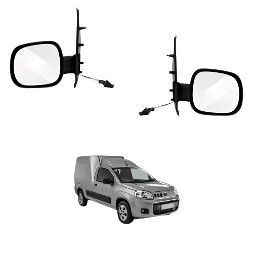 Par Retrovisor Fiat Fiorino 2014 Até 2023 Com Controle