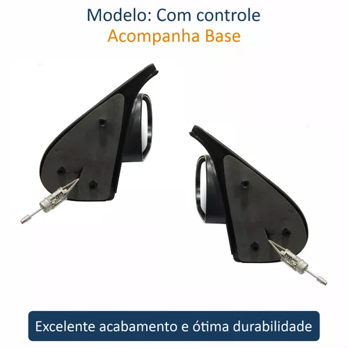 Par Retrovisor Fiat Palio 2008 Até 2011 2 Portas Com Controle METAGAL