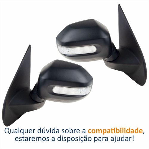 Par Retrovisor Fiat Palio Adventure Locker 2008 2009 2010 2011 2012 Com Pisca Elétrico Original