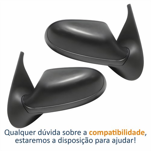 Par Retrovisor Fiat Siena 2005 Até 2012 4 Portas Sem Controle