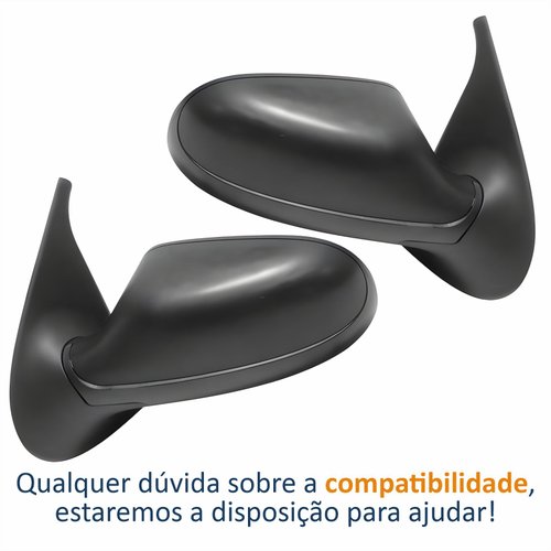 Par Retrovisor Fiat Siena 2005 Até 2012 4 Portas Sem Controle