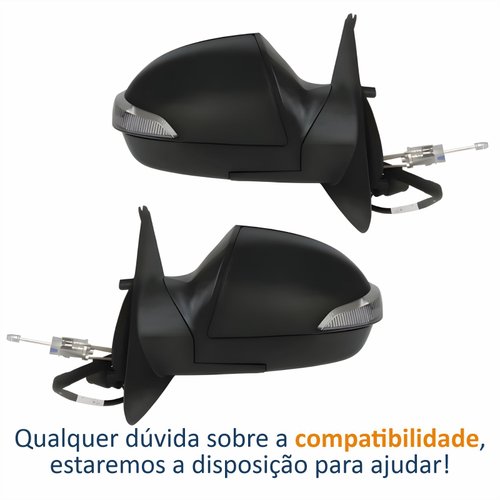 Par Retrovisor Ford Ka 2012 2013 2014 Com Controle Com Pisca Original