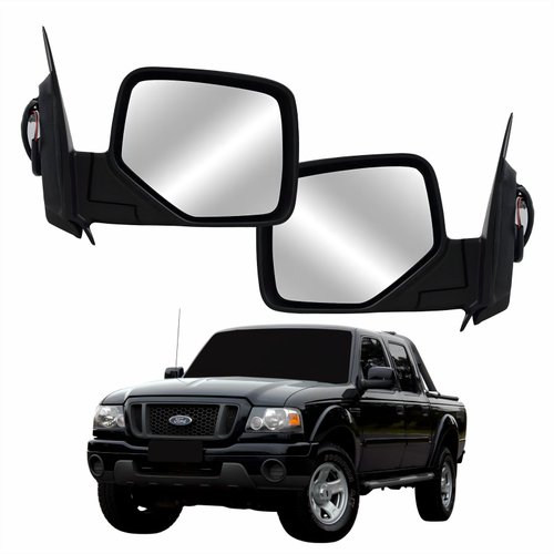 Par Retrovisor Ford Ranger 2005 2006 2007 2008 2009 Elétrico Capa Texturizada