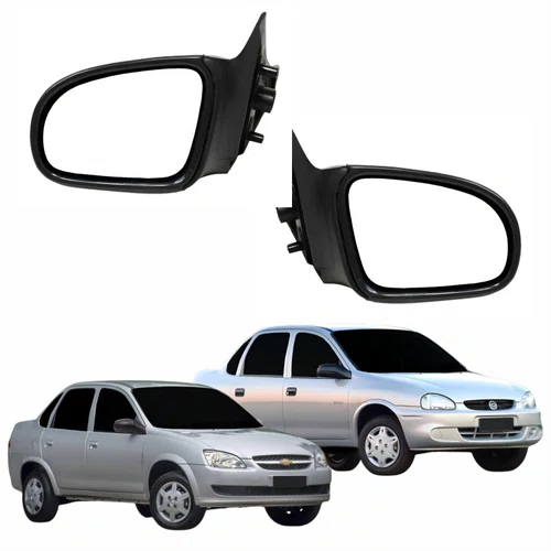 Par Retrovisor Gm Corsa 1994 Até 2016 Classic 2011 Até 2016 2 4 Portas Sem Controle