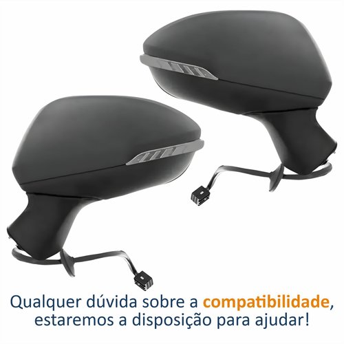 Par Retrovisores Chevrolet Cruze 2017 2018 2019 2020 2021 2022 2023 2024 Elétrico Com Pisca