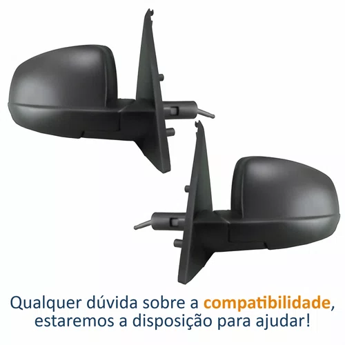 Par Retrovisor Gm Meriva 2002 Até 2012 Com Controle Texturizado