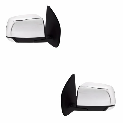 Par Retrovisor Gm S-10 2012 Até 2017 Eletrico Com Pisca Cromado