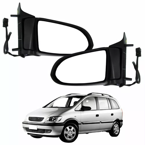 Par Retrovisor Gm Zafira 2000 Até 2006 Elétrico Capa Lisa