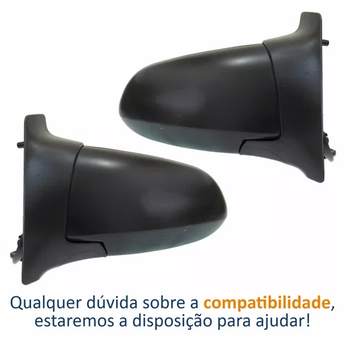 Par Retrovisor Gm Zafira 2000 Até 2006 Elétrico Capa Lisa