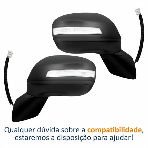 Par Retrovisor Honda Civic 2012 Até 2016 Elétrico Com Pisca