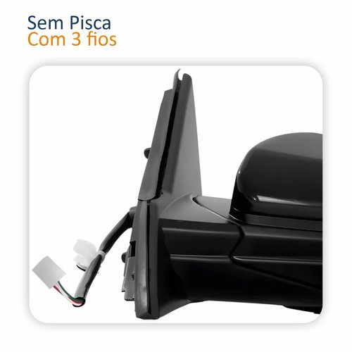 Par Retrovisor Honda Civic 2017 Até 2021 Elétrico Com 3 Fios