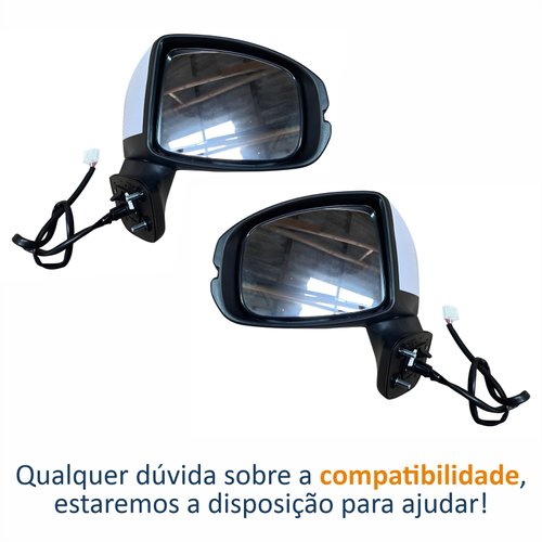 Par Retrovisor Honda Wrv 2018 2019 Elétrico Com Pisca 5 Fios