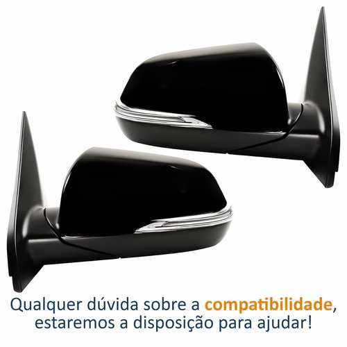 Par Retrovisor Hyundai Creta 2017 2018 2019 2020 Elétrico Com Pisca Original