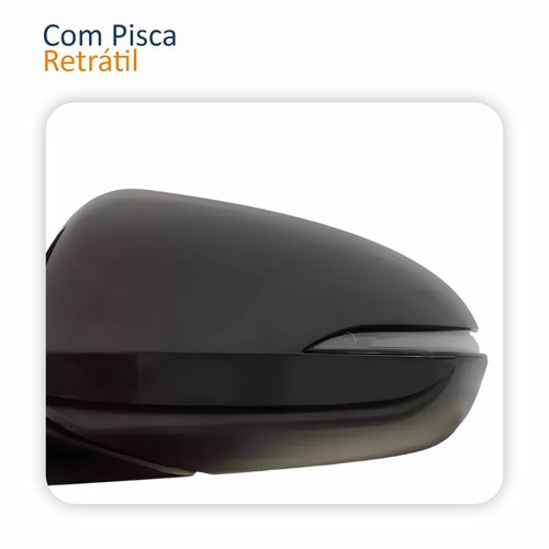 Par Retrovisor Hyundai Hb20 2023 2024 Com Pisca Retrátil
