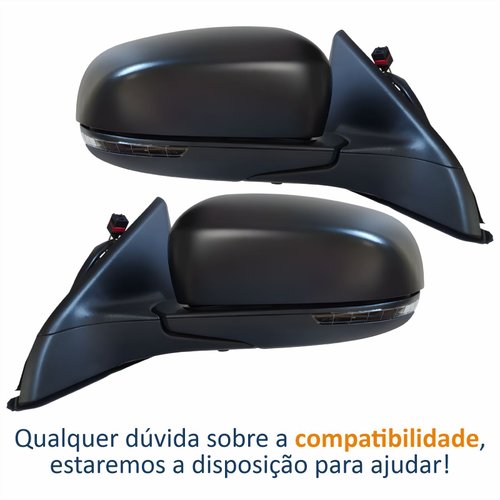 Par Retrovisor Jeep Compass 2021 2022 2023 Elétrico Com Pisca Original